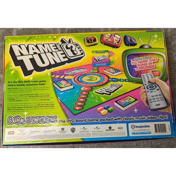 Name that Tune 80s Edition DVD Board Game Imagination Music 2005 Complete RETRO - Picture 5 of 5